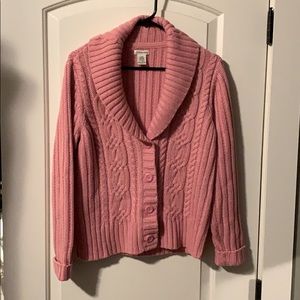 Pink knit sweater